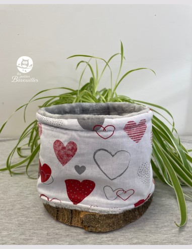 Snood bébé coeur rouge