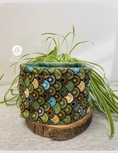 Snood bébé paon vert