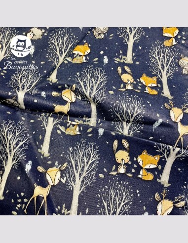 Snood ou tour de cou polaire forêt nuit