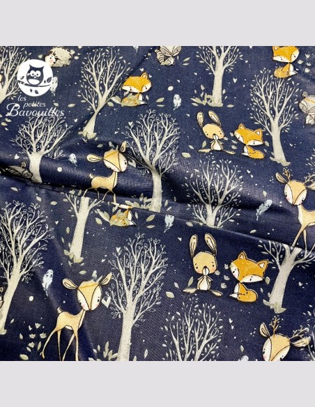 Snood ou tour de cou polaire forêt nuit