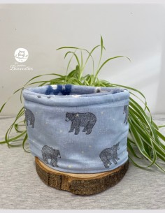 Snood bébé ours bleu