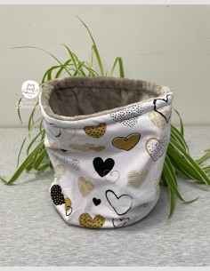 Snood grand enfant coeur moutarde