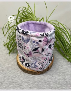 Snood enfant papillon violet