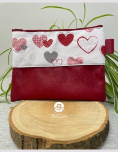 Trousse Mam'Zelle coeur rouge