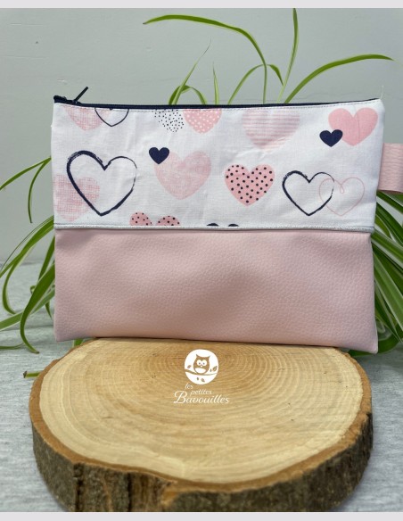 Trousse Mam'Zelle coeur rose