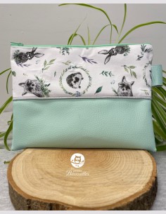 Trousse Mam'Zelle forêt aquarelle