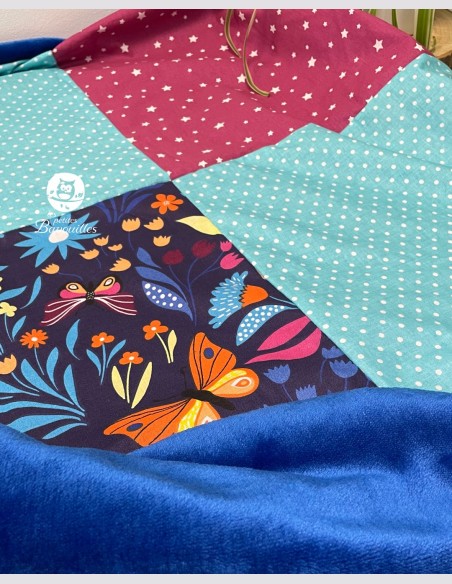 copie de Couverture papillon bleu