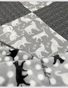 Couverture chat gris