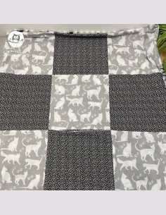 Couverture chat gris 2