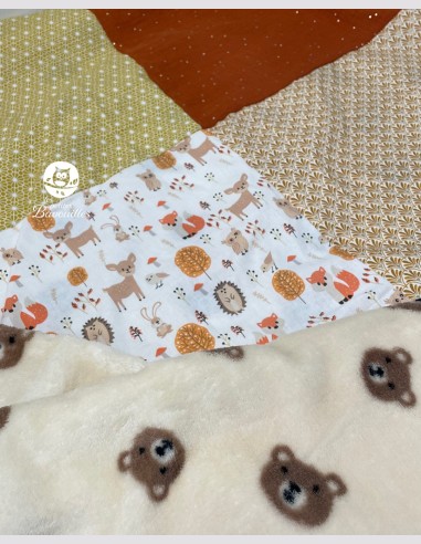 couverture bébé fait main automne