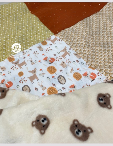 couverture bébé fait main automne