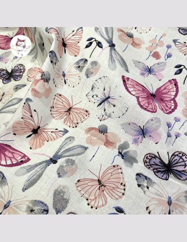 couverture bébé fait main papillon rose