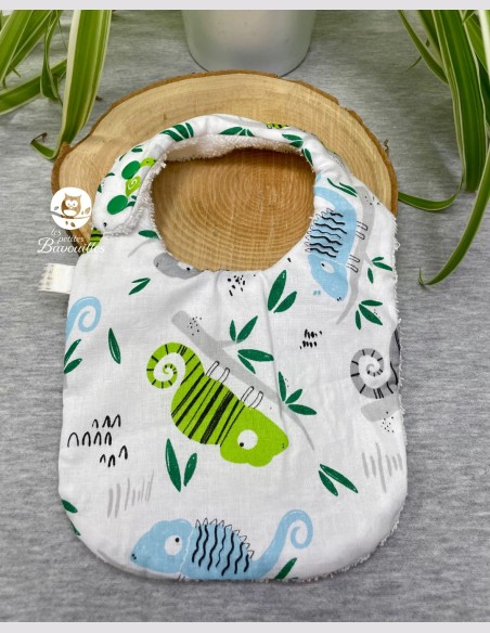 Bavoir naissance - 2ans caméléon