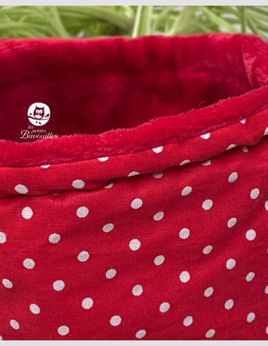 Snood bébé pois rouge