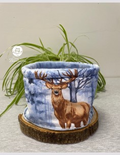 Snood bébé loup bleu