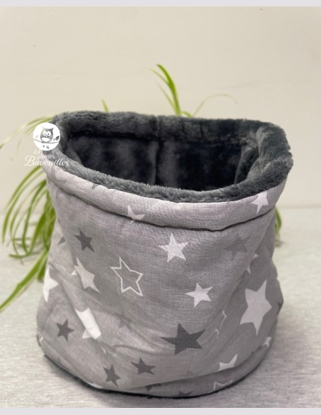 Snood enfant étoile grise