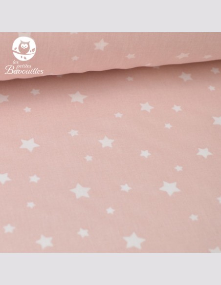 Snood enfant ou tour de cou polaire étoile rose poudré