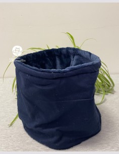 Snood ado adulte uni bleu marine