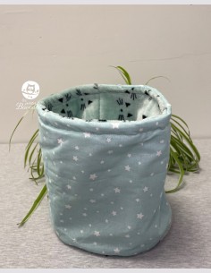 Snood grand enfant étoile vert d'eau