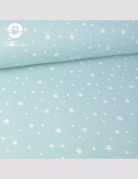 Snood enfant ou tour de cou polaire étoile vert d'eau