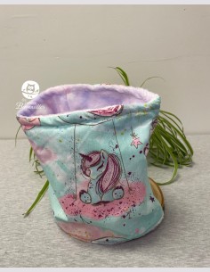 Snood grand enfant licorne vert d'eau