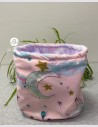 Snood grand enfant lune rose