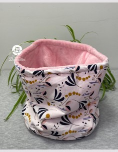 Snood ado adulte fleur blanche