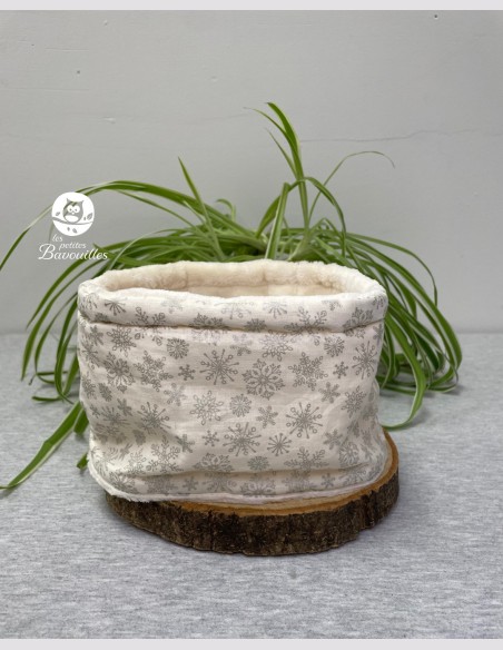 Snood bébé flocon argent