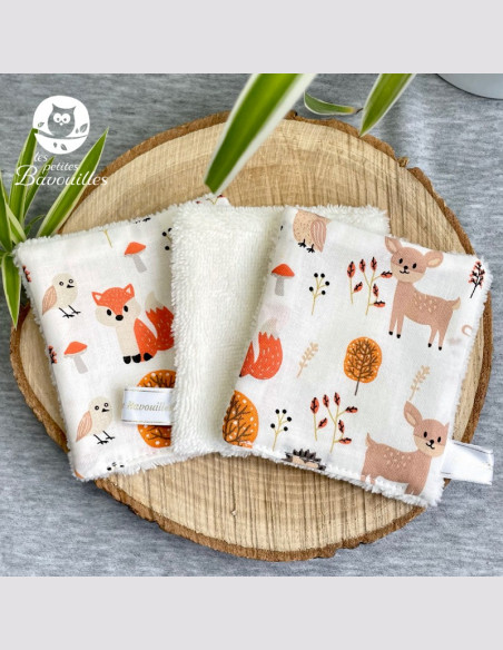 Coton lavable bébé tout doux fait main automne