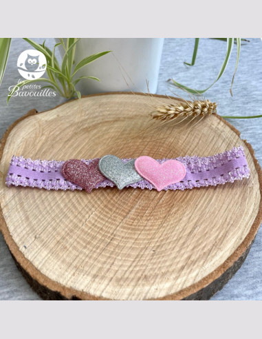 Bandeaux bébé fille coeur