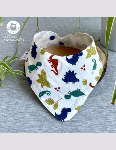 Bavoir bandana imperméable dinosaure