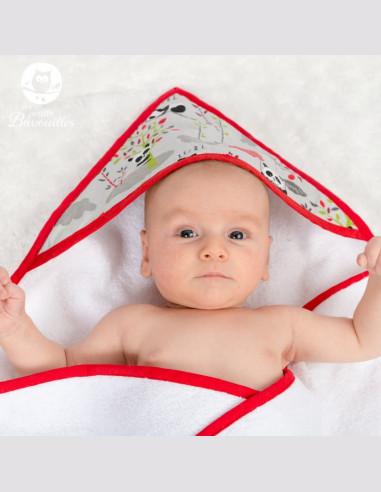 Grande cape de bain fait main tête de mort mexicaine