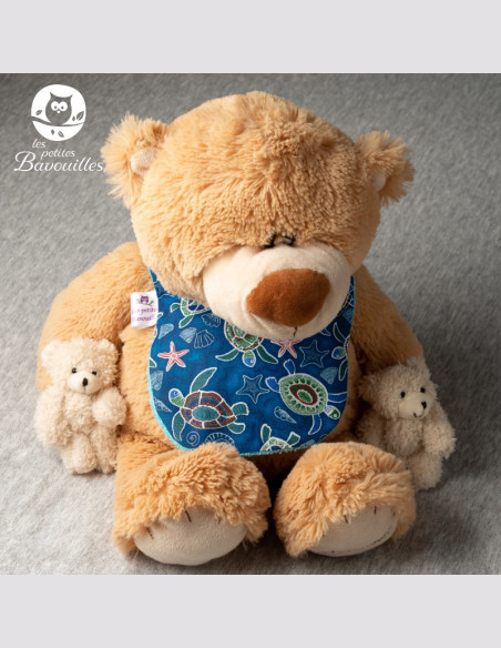 Petit Bavoir naissance - 2ans chouette indien