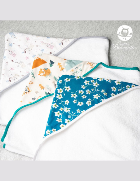 Grande cape de bain fait main souris