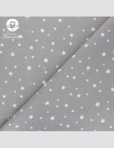 Coton réutilisable lavable tout doux fait main étoile grise