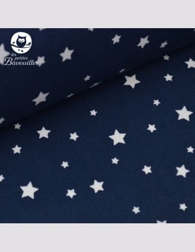 Coton démaquillant lavable tout doux fait main étoile marine