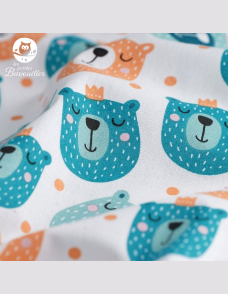 Tapis à langer nomade imperméable bébé fait main garçon roi des ours Tapis à langer nomade imperméable bébé fait main garçon roi des ours