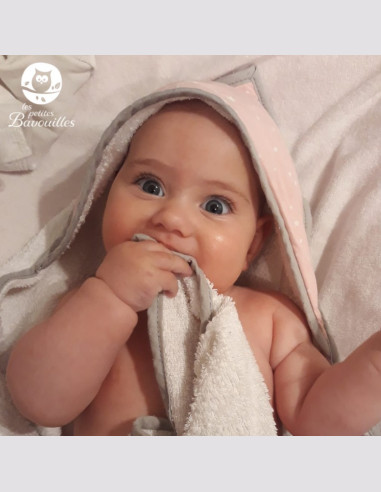 Grande cape de bain fait main ours