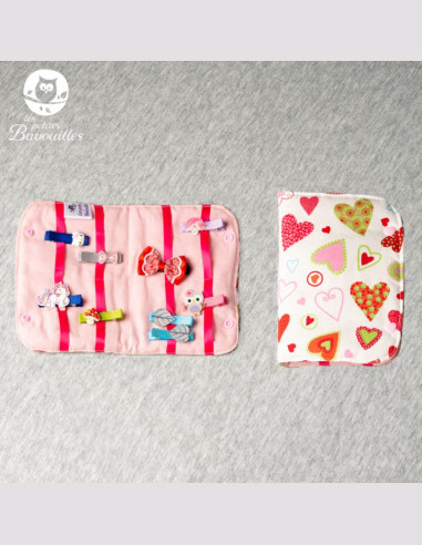 rangement barrette fait main fille chouette