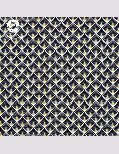 Coton réutilisable lavable tout doux fait main femme paon noir 2