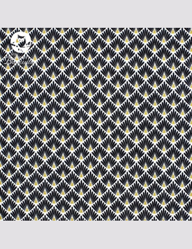 Coton réutilisable lavable tout doux fait main femme paon noir