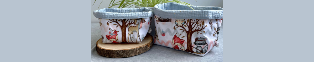 Panier de rangement enfant en tissu